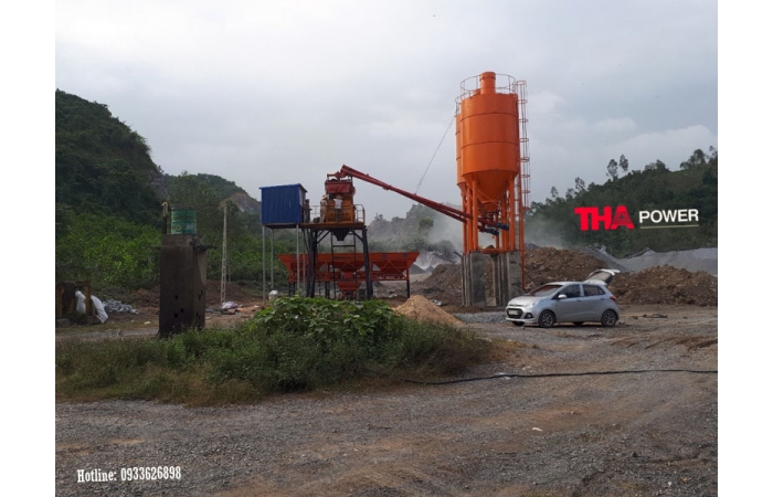 TRẠM TRỘN BÊ TÔNG SHAFT HZS25