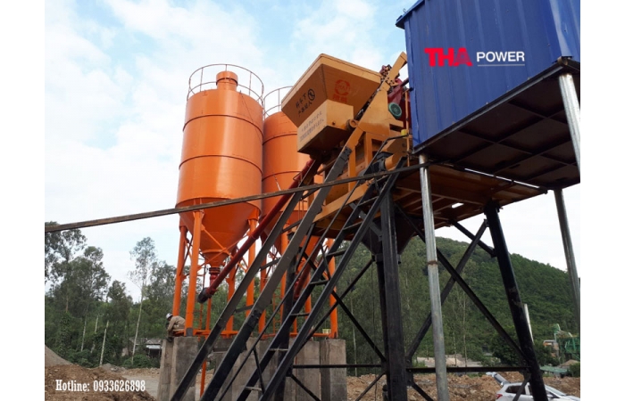 TRẠM TRỘN BÊ TÔNG SHAFT HZS35