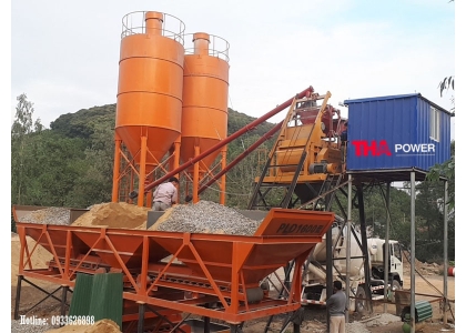 TRẠM TRỘN BÊ TÔNG SHAFT HZS35