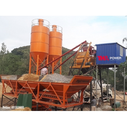 TRẠM TRỘN BÊ TÔNG SHAFT HZS35